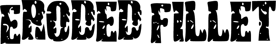 Eroded Fillet Regular font | Fonts2u.com