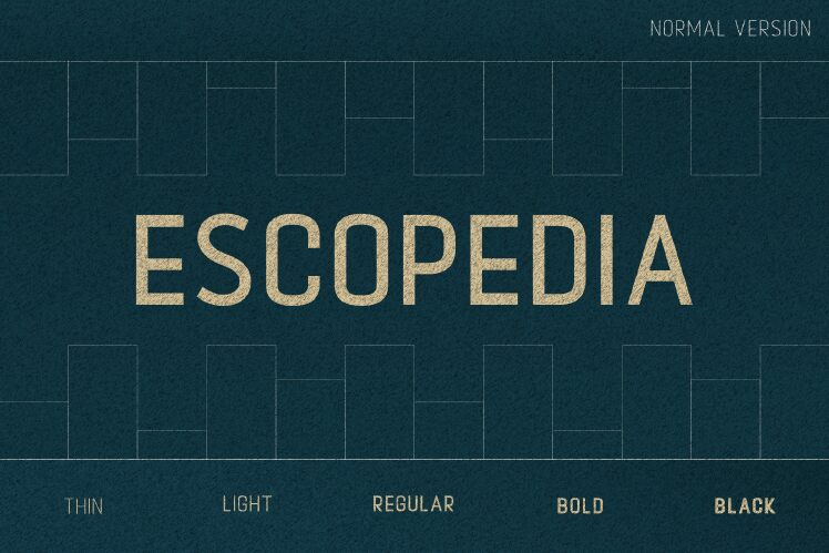 Escopedia Schriftart