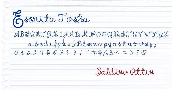 Escrita Toska Propria Schriftart