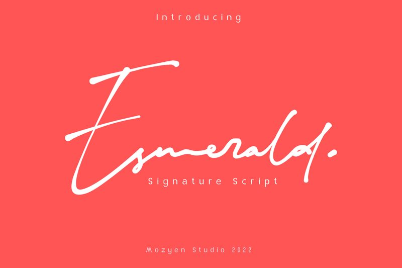 Esmerald Schriftart
