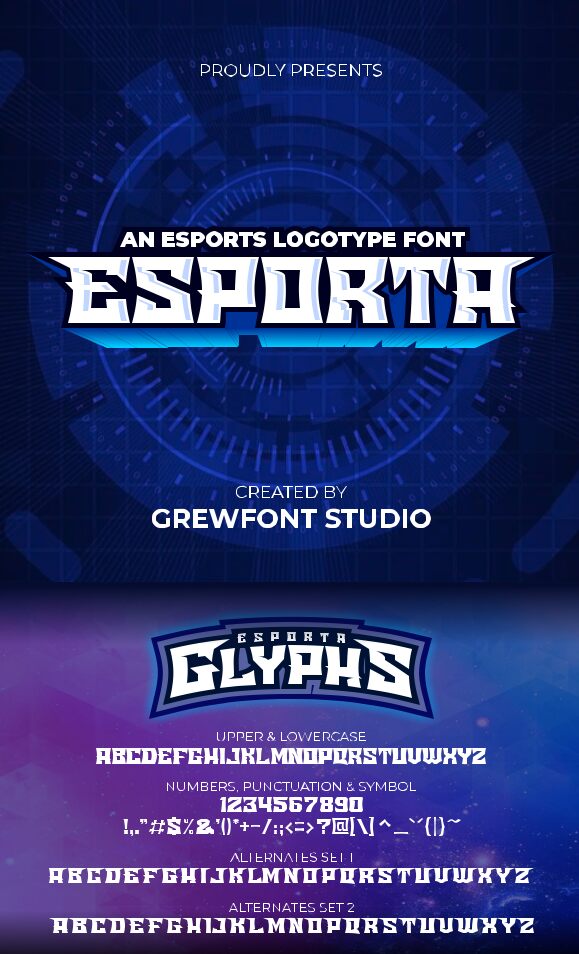 Esporta Schriftart