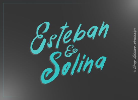Esteban&Solina Czcionka
