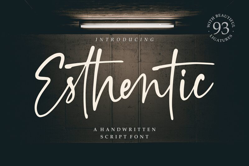 Esthentic Schriftart