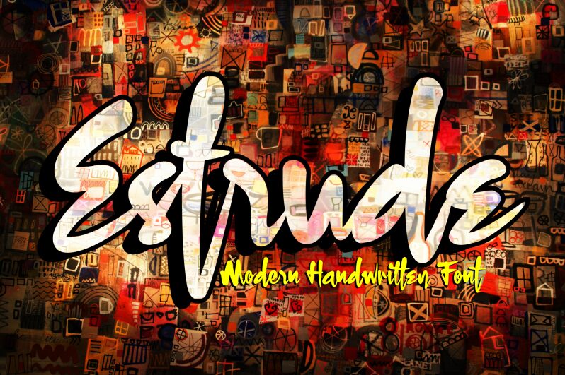 Estrude Schriftart