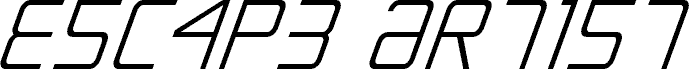 Escape Artist Italic