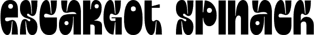Escargot Spinach DEMO шрифт