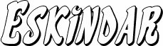 معاينة خط Eskindar 3D Italic
