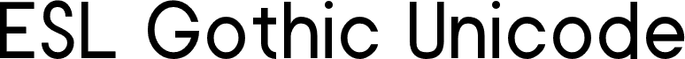 ESL Gothic Unicode
