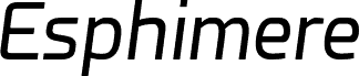 معاينة خط Esphimere Italic