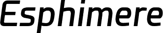 معاينة خط Esphimere Semi Bold Italic