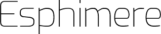 معاينة خط Esphimere Thin