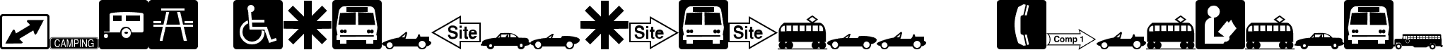 Podgląd czcionki ESRI Transportation  Municipal