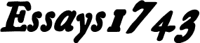 Essays 1743 Bold Italic