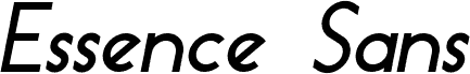 Essence Sans Bold Italic