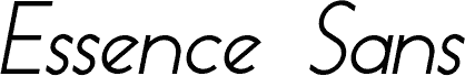 Essence Sans Italic