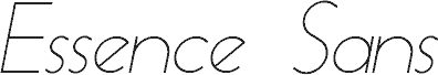 Essence Sans Light Italic