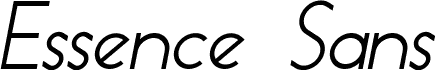 EssenceSans-Italic