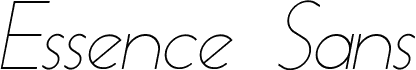 EssenceSans-LightItalic