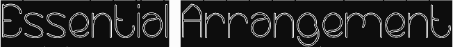 Vorschau der Schriftart Essential Arrangement-Hollow-In