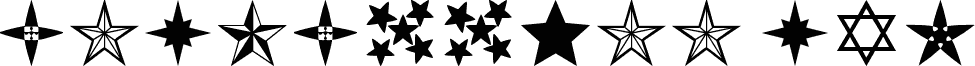 Preview of the Estrellass TFB font