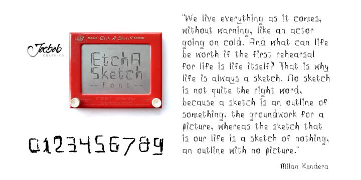 etchAsketch trial Carattere