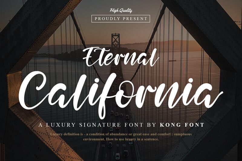 Eternal California Schriftart