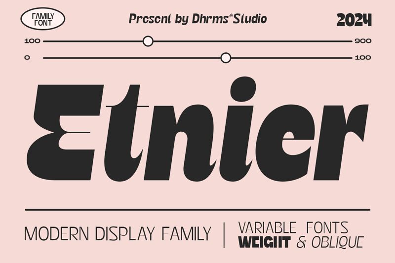 Etnier Schriftart