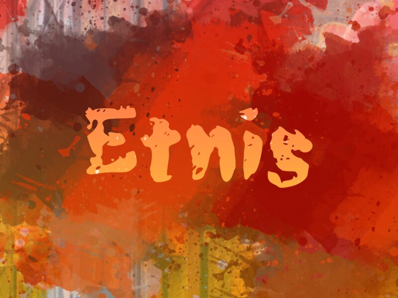 e Etnis Schriftart