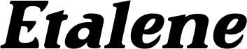 Etalene Bold Italic
