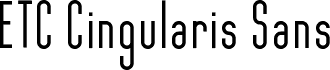 ETC Cingularis Sans Regular