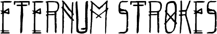 Eternum Strokes font