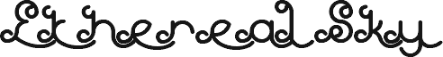 Preview of the Ethereal Sky Bold font