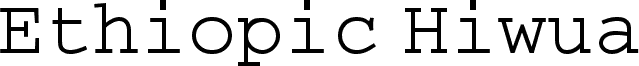 Ethiopic Hiwua
