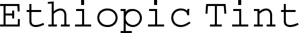 Ethiopic Tint