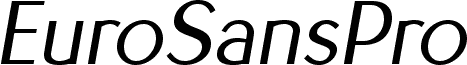 EuroSansPro Oblique