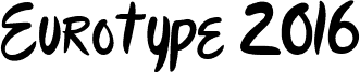 Preview of the Eurotype 2016 font