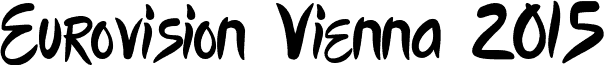 Preview of the Eurovision Vienna 2015 font
