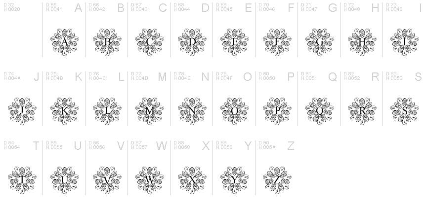 Europeanmonogram Regular Font