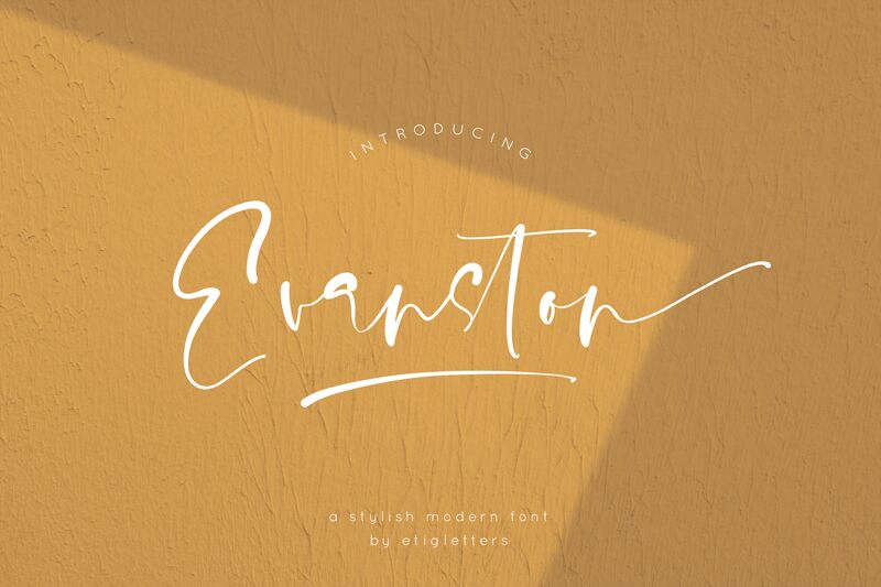 Evanston Schriftart