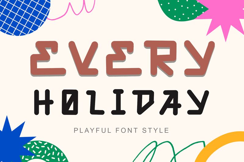 Every Holiday Font
