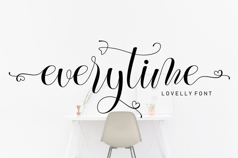 Everytime Script Schriftart