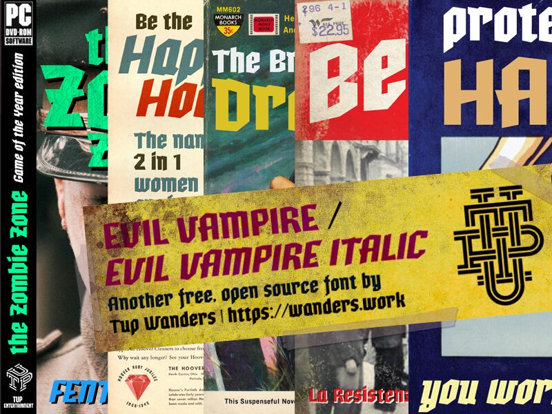 Evil Vampire Schriftart