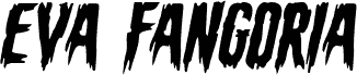 Eva Fangoria Expanded Italic
