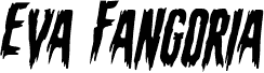 Aperçu de la police Eva Fangoria Staggered Italic