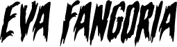 Eva Fangoria Warped Italic