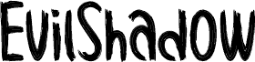 Anteprima del carattere EvilShadow