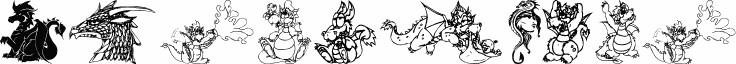 Preview of the EvsDragons font