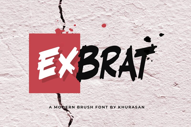 Exbrat Schriftart