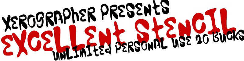 ExcellentStencil Schriftart