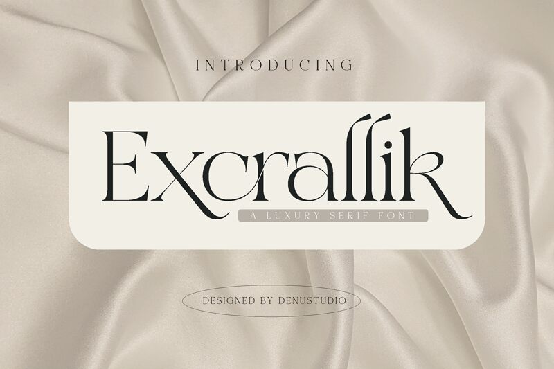 Excrallik Schriftart